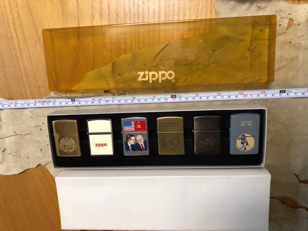デッドストック 未使用 ジッポー zippo 6個セット セット物 35年位前に新品購入 60周年 ゴルバチョフ他ZIPPO ジッポーライター  www.mecadraft.com