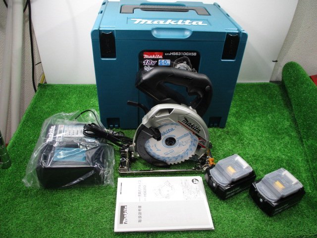 おすすめ☆マキタ Makita 165mm充電式マルノコ 黒 HS631DGXSB