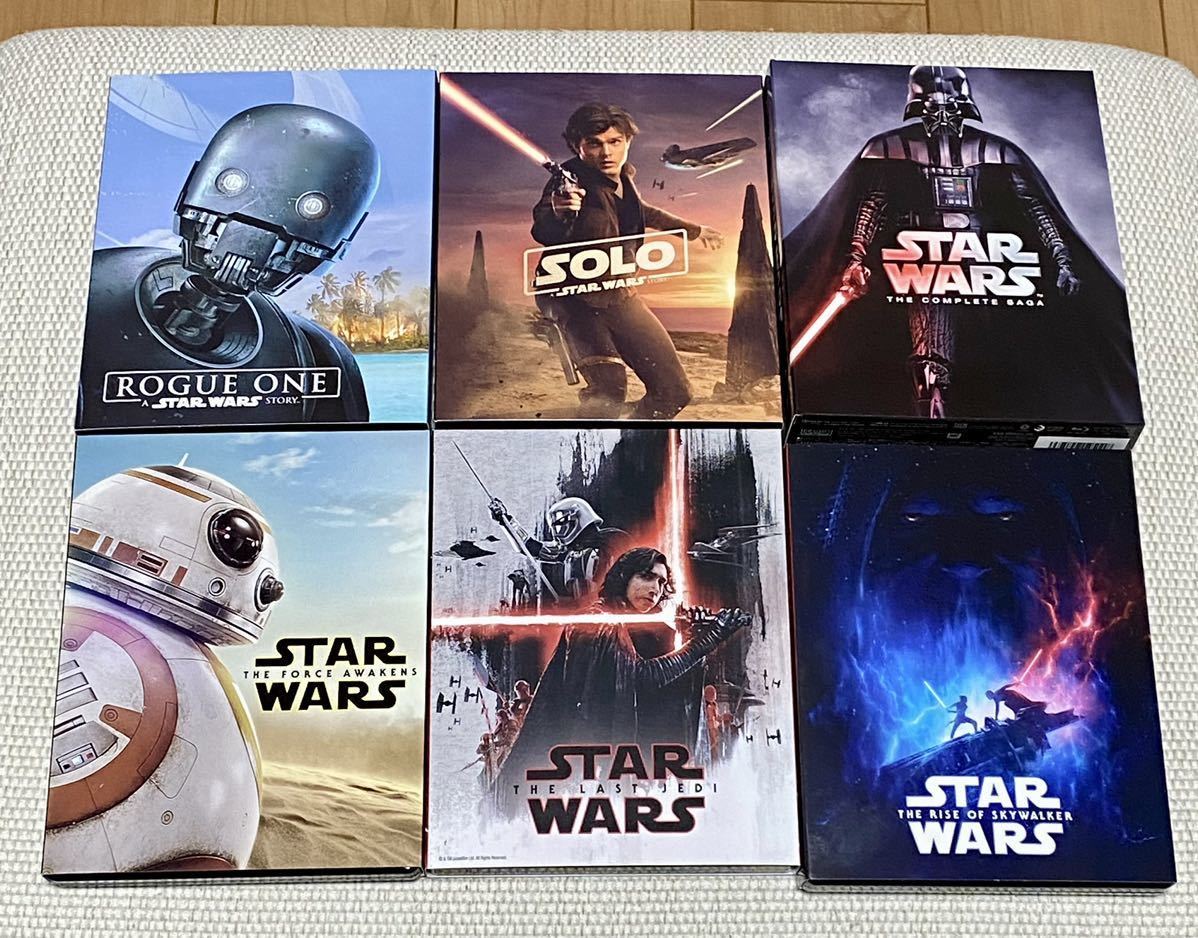 美品 即決 スターウォーズ Blu-ray epⅠ〜Ⅸ ローグワン ハンソロ