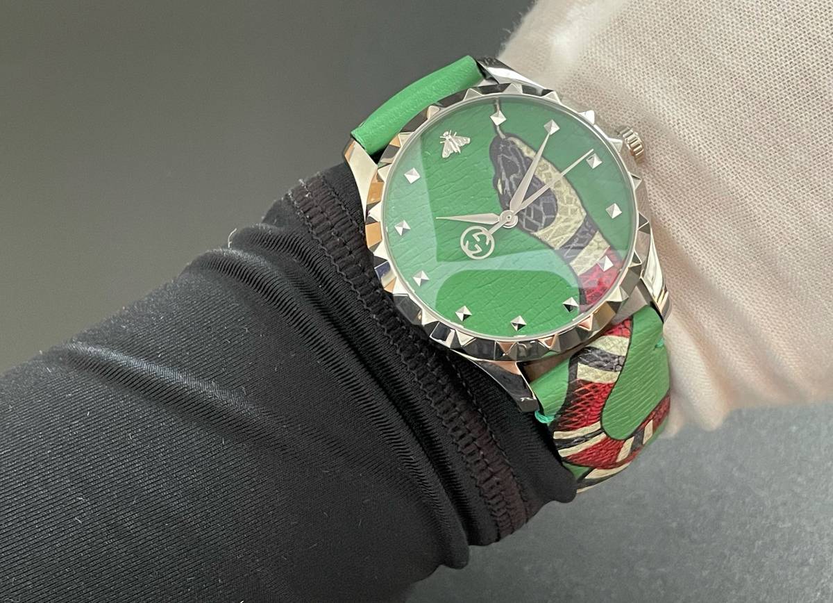 展示品】グッチ/GUCCI/Gタイムレス/キングスネーク/38mm/メンズ 展示品】グッチ/GUCCI/Gタイムレス/キングスネーク/38mm/メンズ