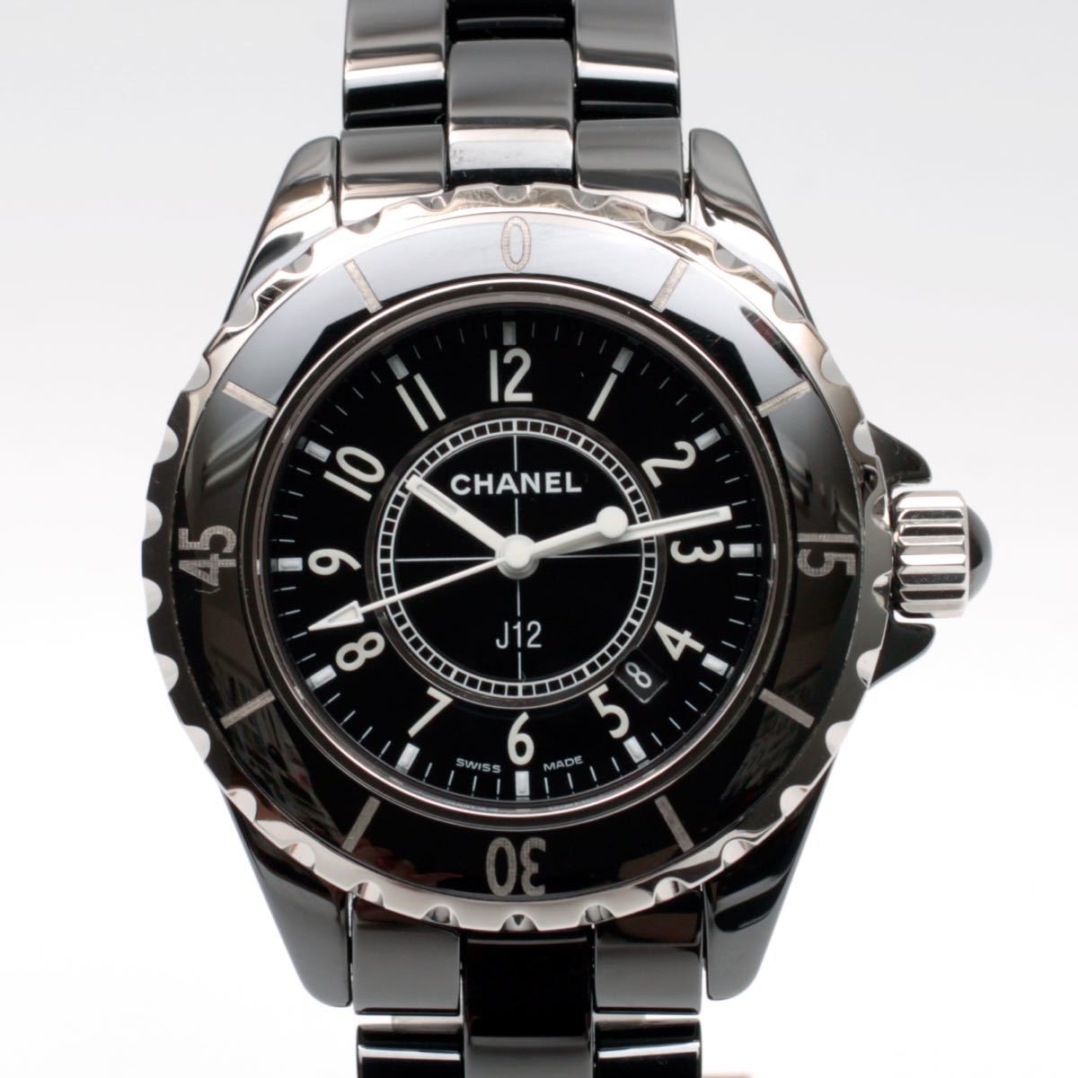 シャネル CHANEL J12 33ｍｍ用 純正コマ 未使用 1コマ 駒 バネ棒 ベルト ブレス バンド 14mm 黒 メンズ 腕時計 