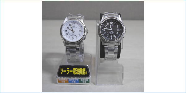 DSE] (展示未使用品) 美品 CITIZEN シチズン Q&Q ソーラー電波 腕時計