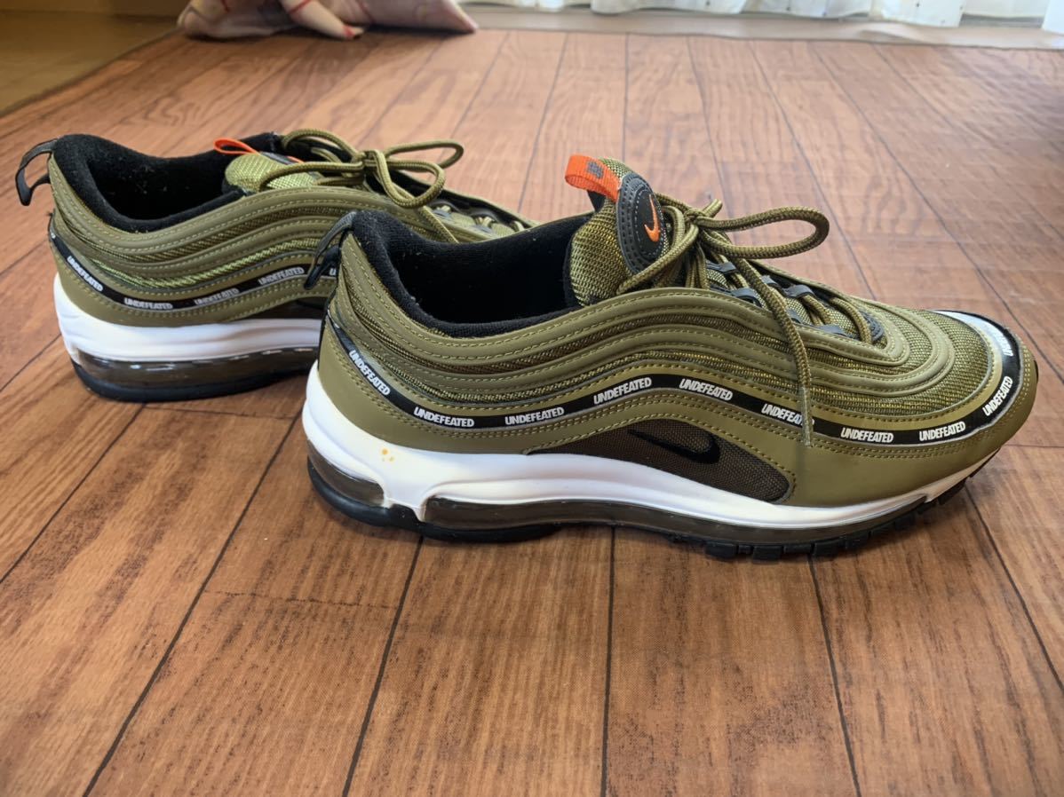 NIKE AIR MAX 97 UNDEFEATED ナイキ エアマックス97 アンディフィーテッド オリーブ スニーカー 28cm_画像5