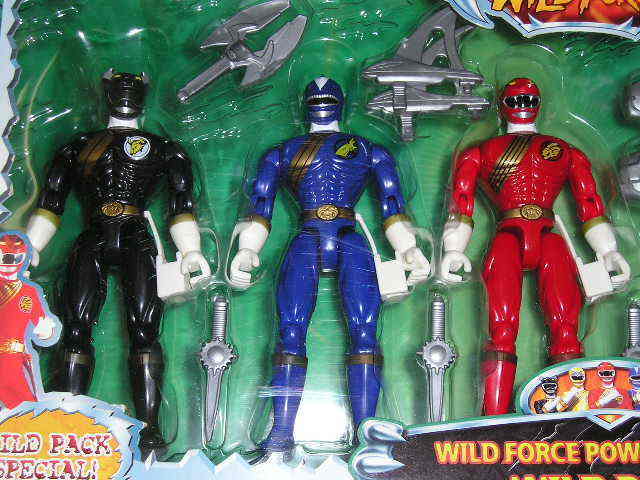 TB■バンダイ Power Rangers Wild Force ＷＩＬＤ PACK アクションフィギュア ガオレンジャー_画像5