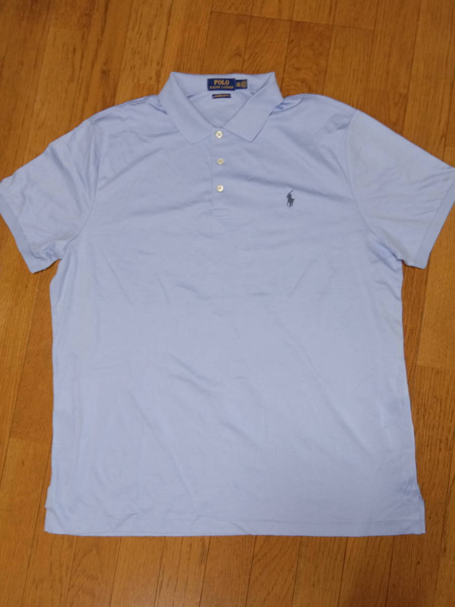ポロラルフローレン　polo ralph lauren 　ピーマ コットン製　日本XXXLサイズ相当　半袖ポロシャツ custom slim fit 　送料無料　の８3_画像1