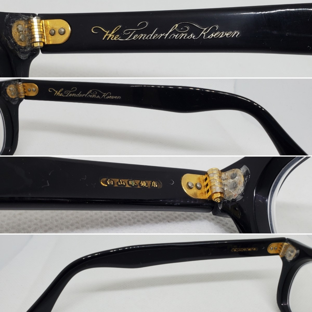 白山眼鏡店 テンダーロインTENDERLOIN 白山眼鏡 In the wind BKGD 黒金