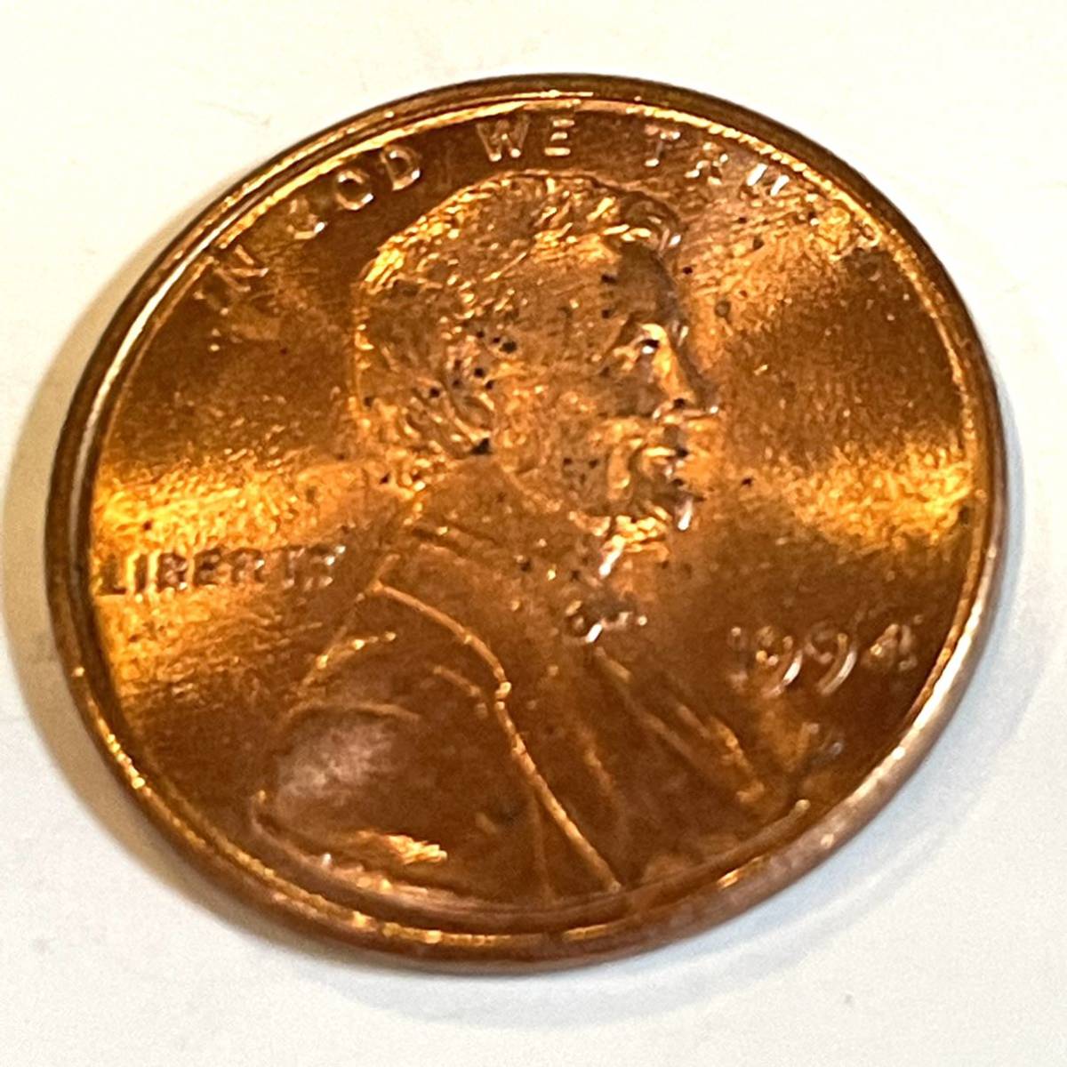 硬貨 アメリカ 1セント 4枚 1985 1990 1994 アンティーク コイン　k225238_画像5