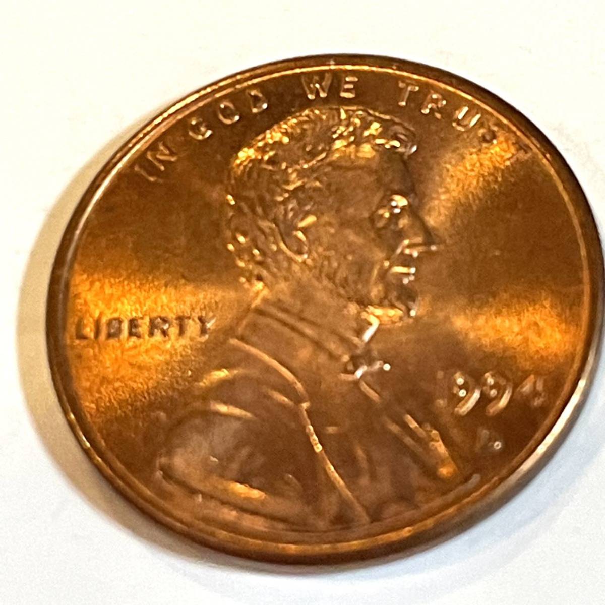 硬貨 アメリカ 1セント 4枚 1985 1990 1994 アンティーク コイン　k225238_画像6