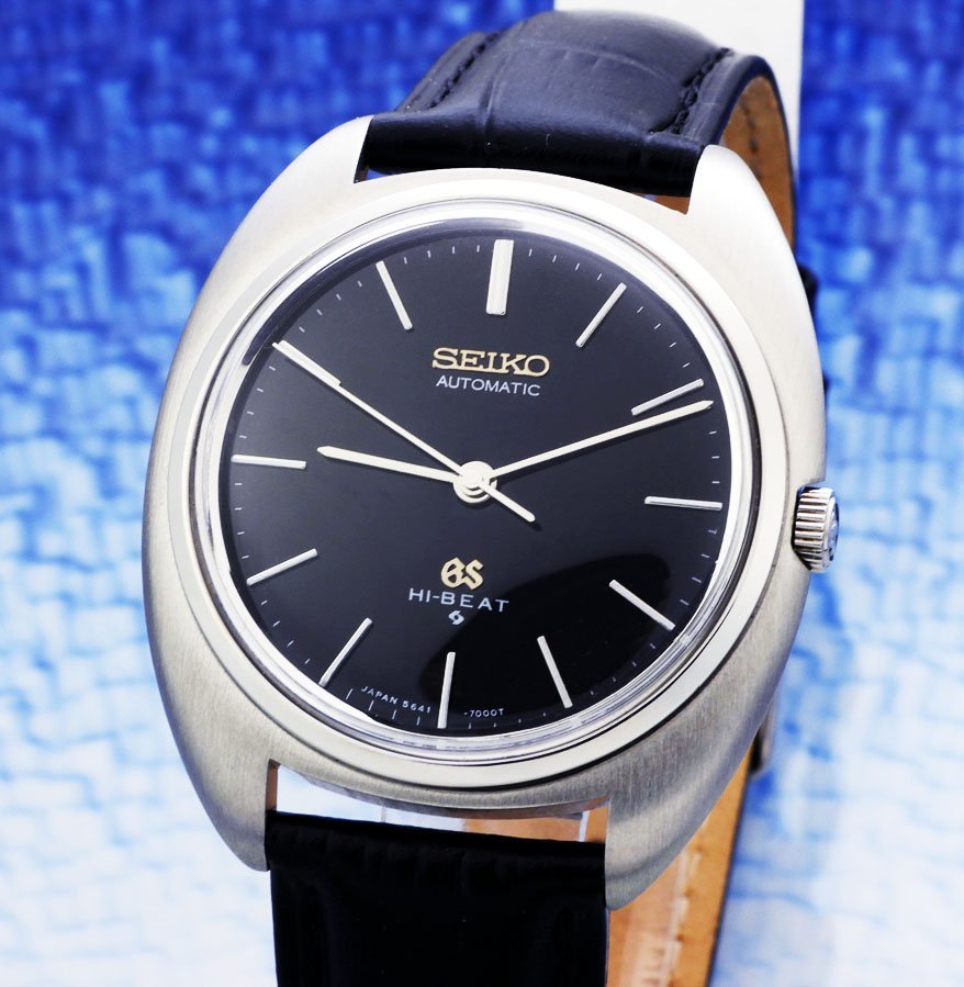 GRAND SEIKO グランド セイコー 5641-7000 Steel ,Black Dial メンズ