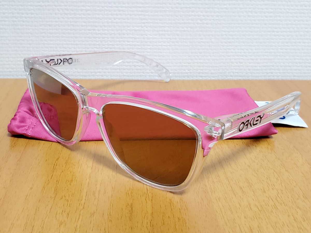 超大人気　OAKLEY オークリー　Frogskins　フロッグスキン 03-205　クリアxブラウン　/fragmentstussy