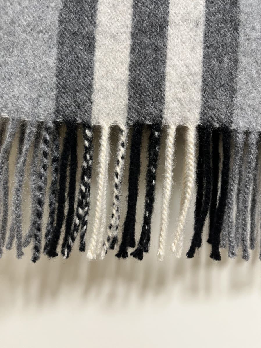 BURBERRY バーバリー マフラー カシミア100% グレー 美品 送料無料