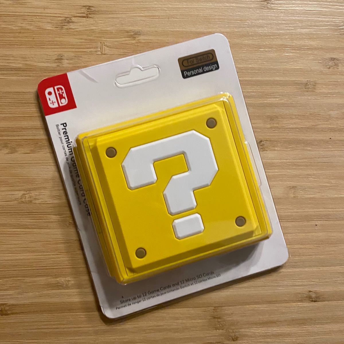 Switch ゲームカードケース ソフト12枚 収納 薄型 防塵 黄色 ？