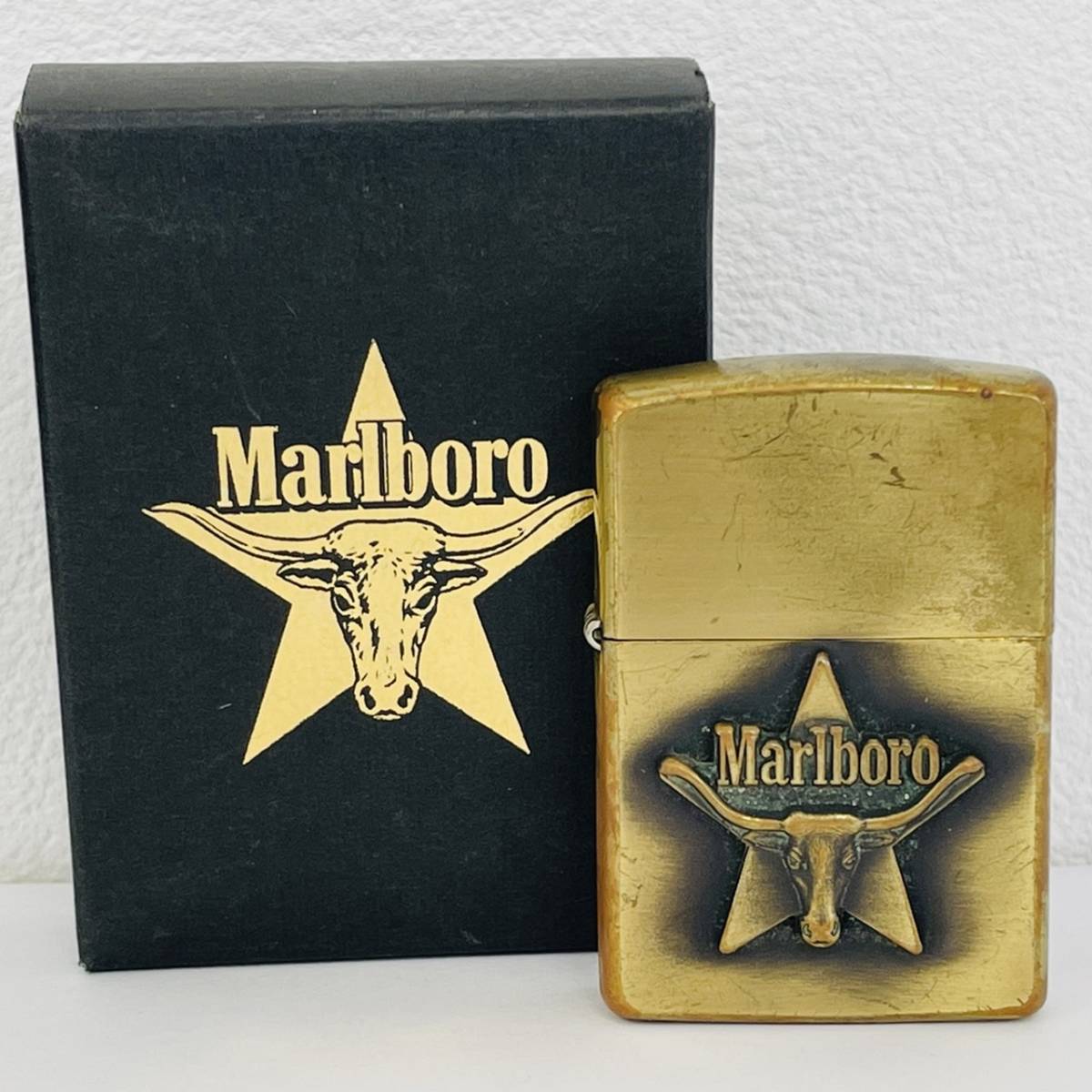 Marlboro ZIPPO ロングホーン 真鍮 - タバコグッズ