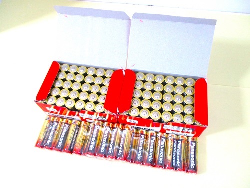 パナソニック アルカリ乾電池 単3形 100本セット LR6T 長期保存 金パナ 大量_画像1