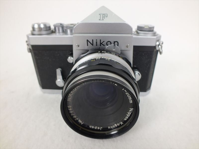 ♪ Nikon ニコン F初代 6900696 フィルム一眼レフ 1:2 f=50mm　1:4 f=200mm 中古現状品 220511H1081_画像2