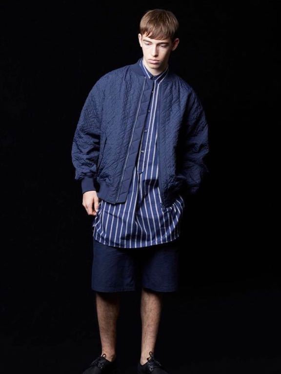 White Mountaineering stripe long pullover shirt ホワイトマウンテニアリング　SIZE2（L）ロングシャツ_画像1