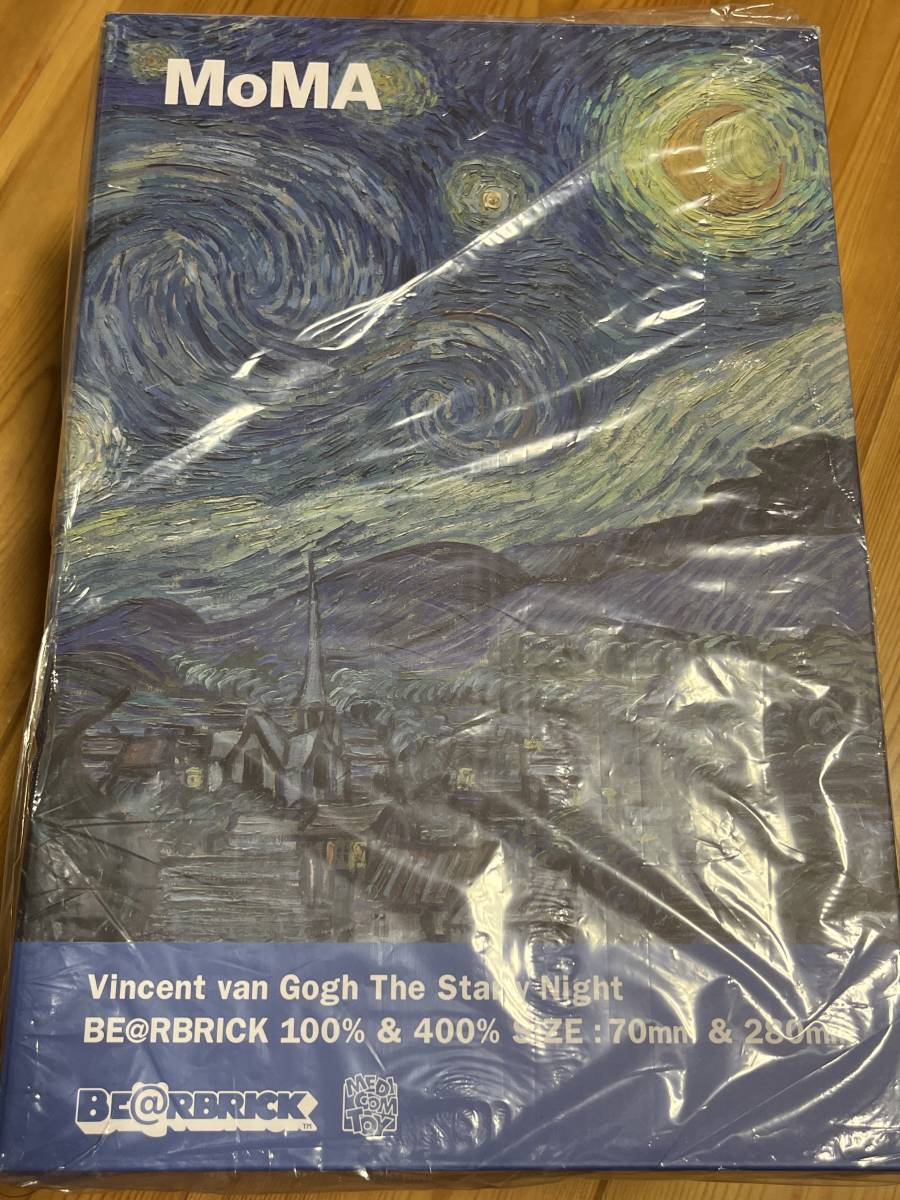激安商品 Gogh van Vincent 100% 400% BE@BRICK TOY MEDICOM The ゴッホ 星月夜 東京駅 ベアブリック メディコムトイ 新品未開封 Night Starry キューブリック、ベアブリック