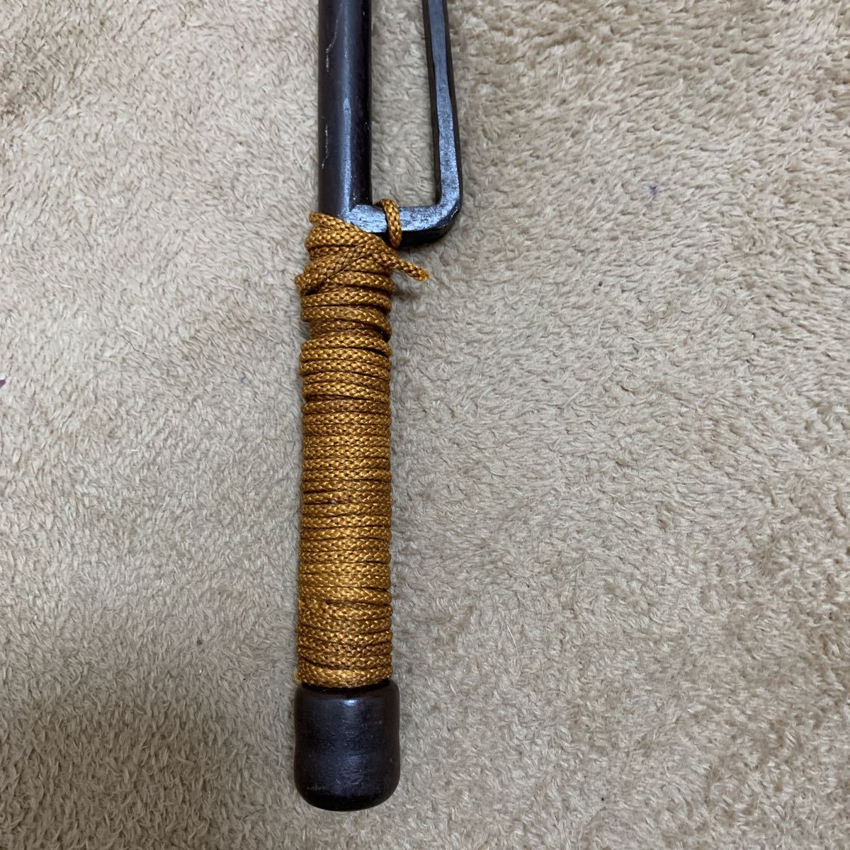 人気の雑貨がズラリ！ 銭形刻印 十手 全長約39cm 総重量約496.9g 江戸時代 武器 武具 武具