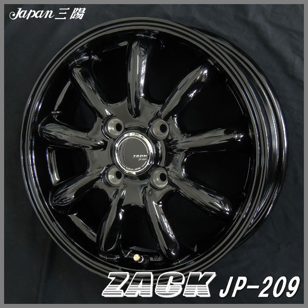 4本 送料無料 14インチ アルミホイール 5.5J +40 4穴 PCD100 ザック
