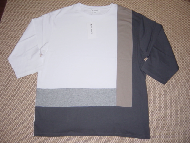  new goods unused *TK Takeo Kikuchi color b locking 7 minute height shirt (XL)wg