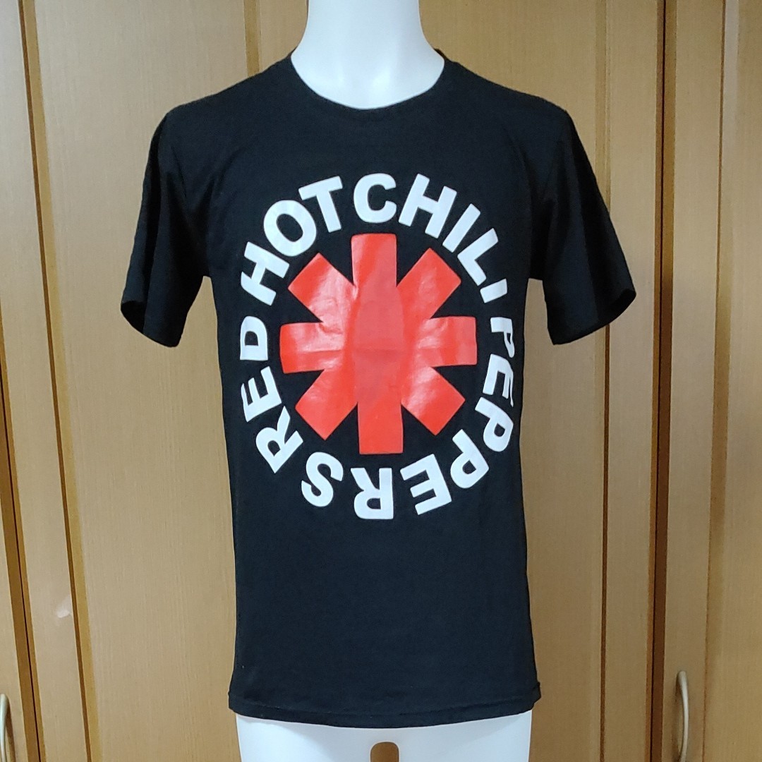 レッチリ半袖TシャツS 黒 Red Hot Chili Peppersプリント I LOVE RHCP