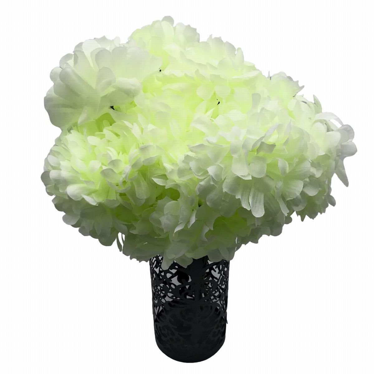 造花 菊 お供え 7個の花×5本セット (ホワイト)_画像1