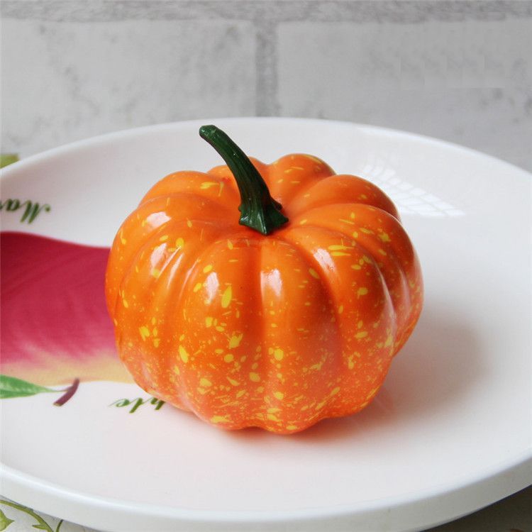 食品サンプル かぼちゃ 直径8cm オレンジ グリーン 10個セット ハロウィン_画像3