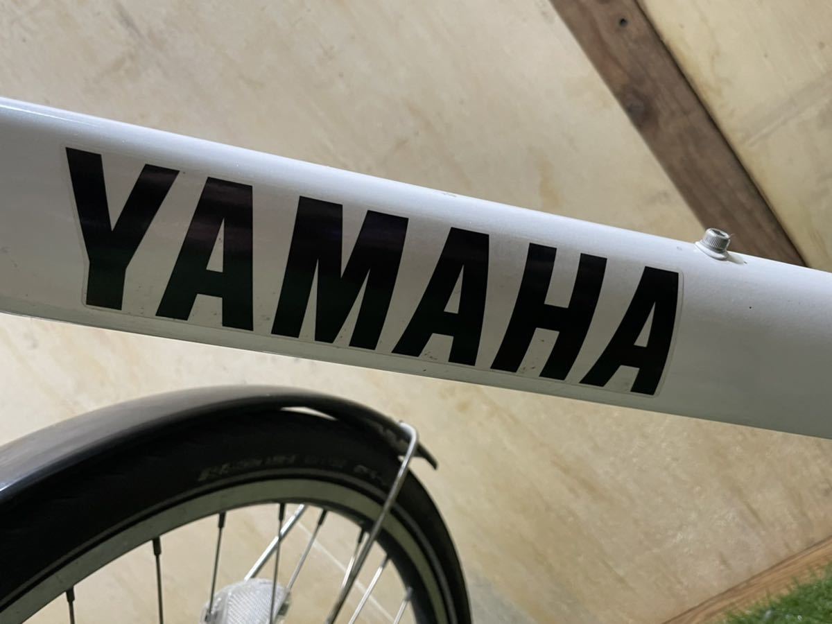 *[ used bicycle ]YAMAHA Yamaha electric bike PAS BRACE 26 -inch white battery with charger . Hamamatsu city .. direct pickup welcome *