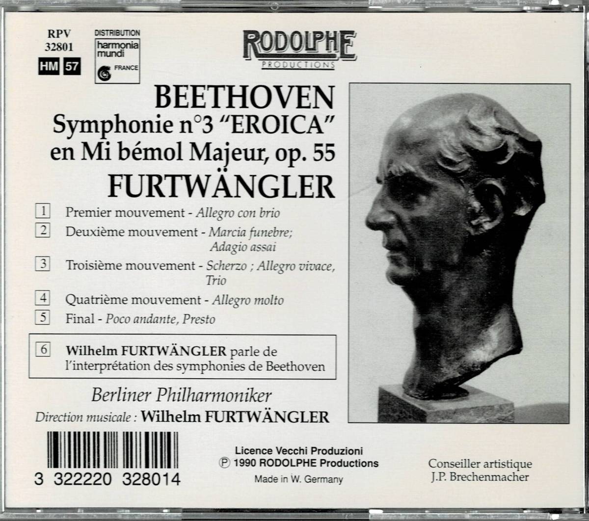 RODOLPHE フルトヴェングラー/ベートーヴェン交響曲第3番「英雄」_画像2