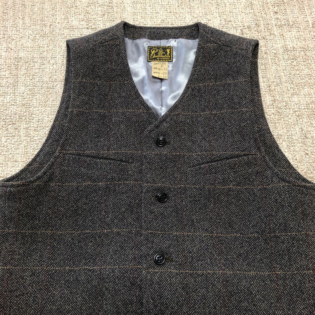  beautiful goods CUSHMAN wool herringbone tsu il Work the best size 2 Cushman 