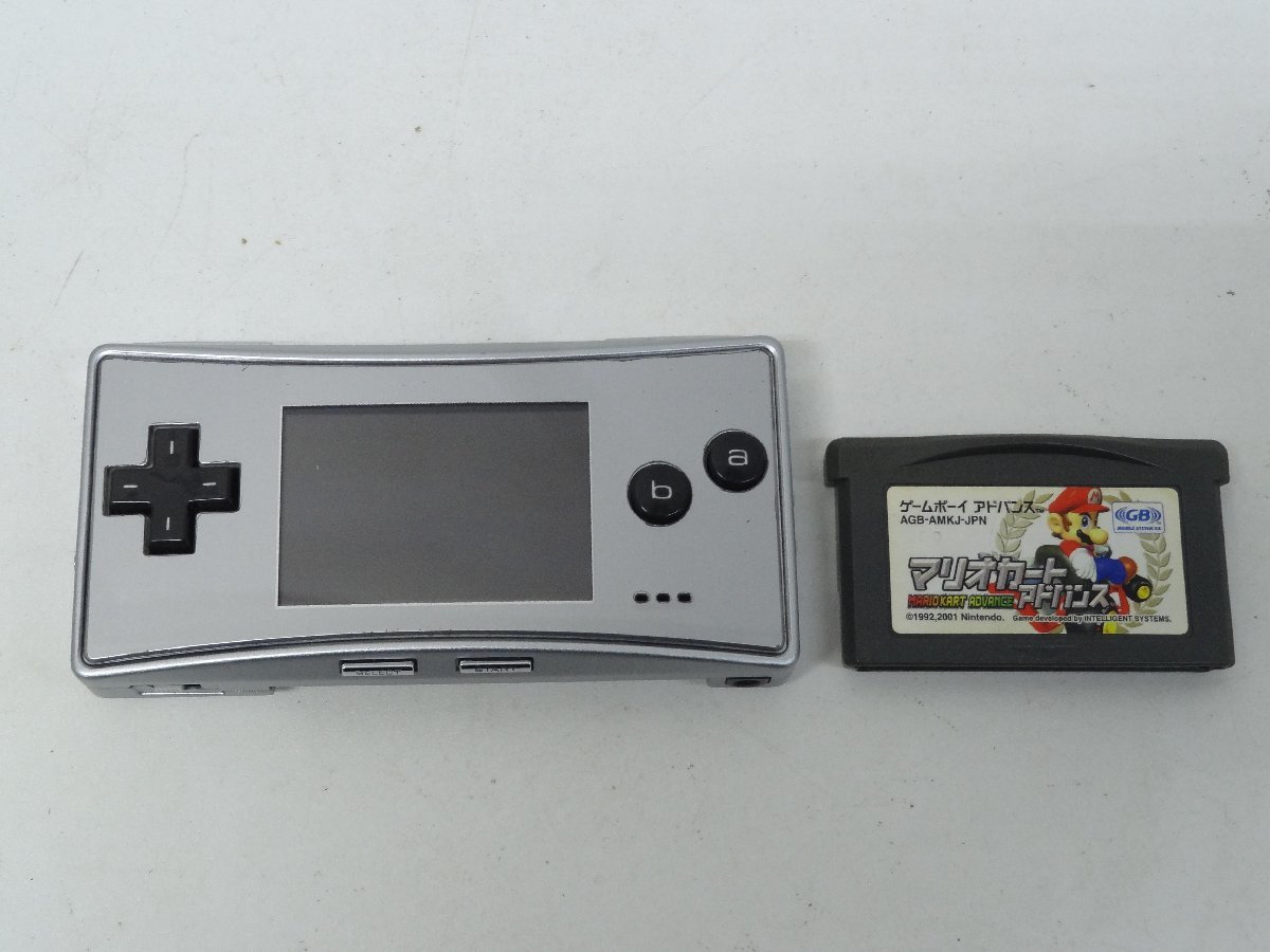 ユ■/Zこ5221　ゲームボーイミクロ Nintendo GAME BOY micro ソフトおまけ付 ジャンク_画像1