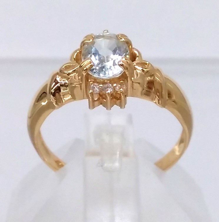 ミキモトパ アクアマリンダイヤモンドリング by Aurora Jewelry Ⅲ