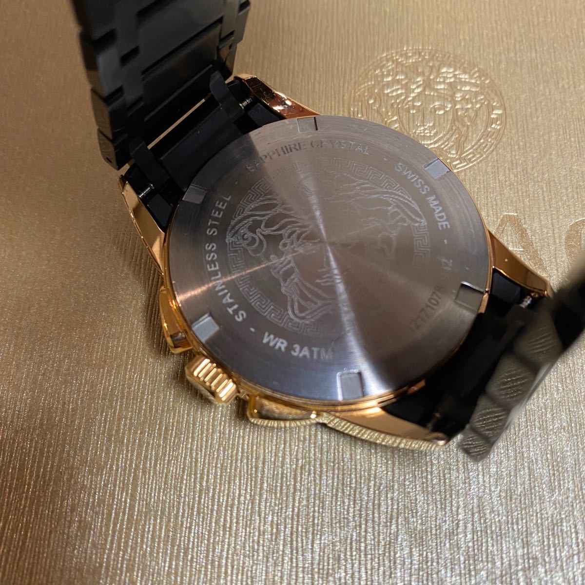 VERSACE ヴェルサーチェ CHARACTERCHRONO 腕時計 美品 クロノグラフ メンズ腕時計 クォーツ