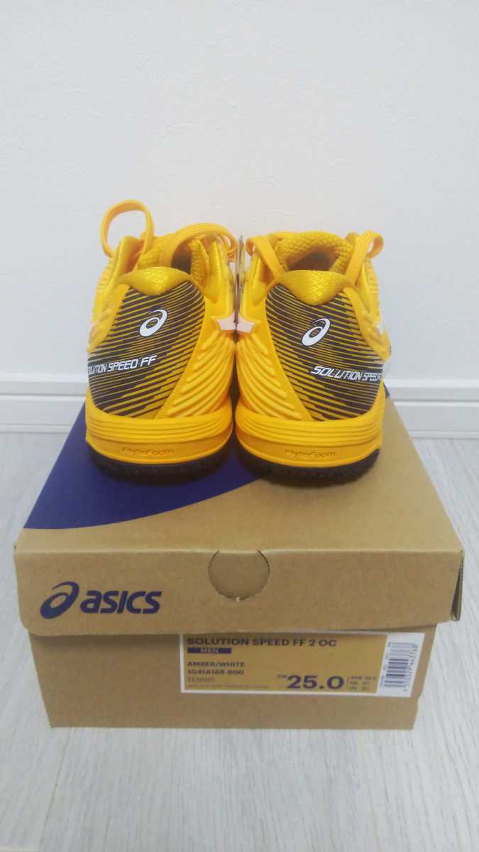 新品 テニスシューズ オムニ クレー アシックス asics 黄色 新品 テニスシューズ オムニ クレー アシックス asics 黄色