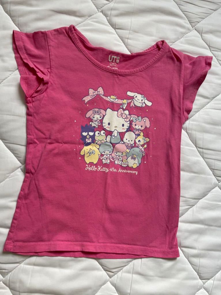 人気ブランド ユニクロ KIDS サンリオコラボ Tシャツ 半袖 ピンク サイズ110 他にもたくさん出品中 半袖Tシャツ マイメロディ ぐでたま  salamanca.gob.mx