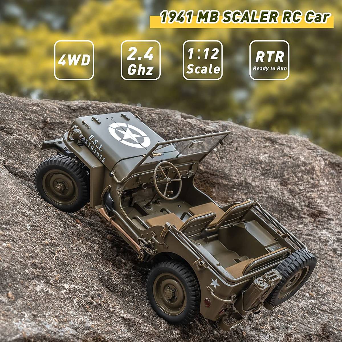 Eachine Rochobby 1/12 1941 WILLYS MB ラジコンカー ウィリス Eachine Rochobby 1/12 1941 WILLYS MB ラジコンカー ウィリス