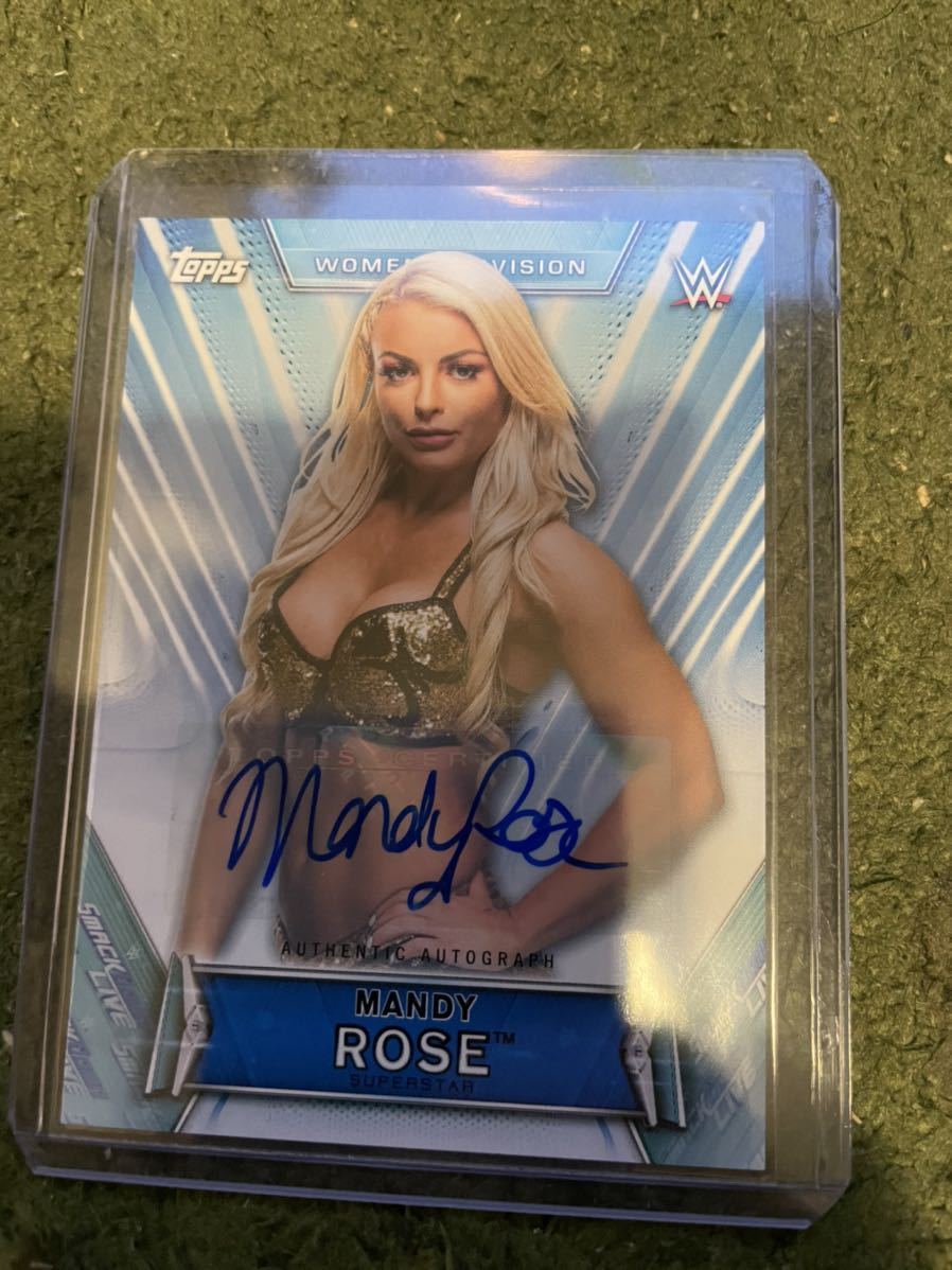 送料無料】Mandy Rose 2019 Topps WWE Women's Division Auto 199シリ