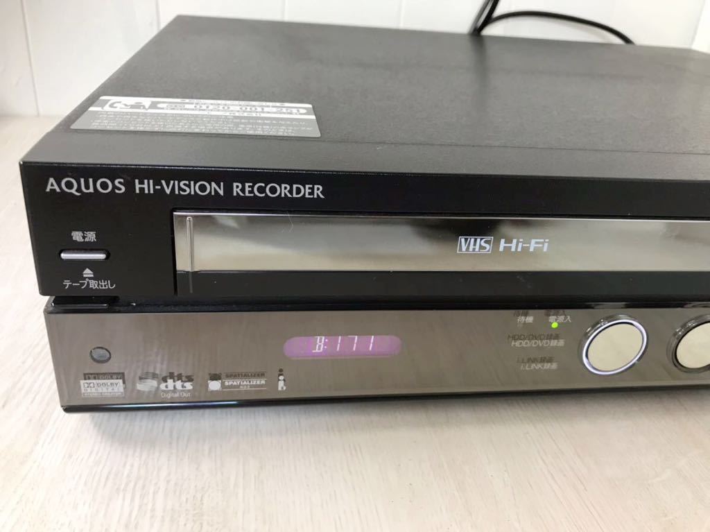 VHS dvd one body recorder VHS video deck used sharp 250GB HDD installing video one body DVD recorder AQUOS DV-ACV52