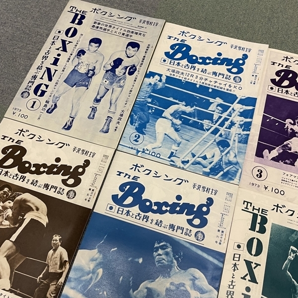 XY12● ボクシング 平沢雪村 主宰 【 The Boxing 1973年 12冊セット 】 昭和48年 12冊揃 大場政夫 柴田国明 輪島功一 フォアマンの画像2