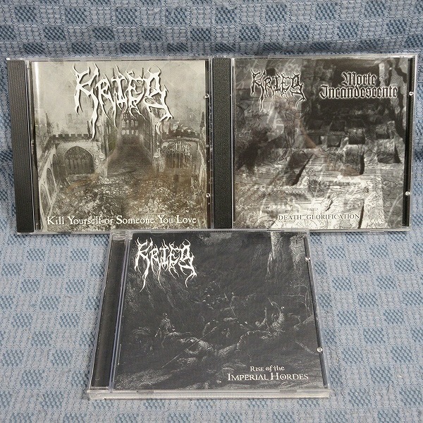 JA421●KRIEG「RISE OF THE IMPERIAL HORDES/Kill Yourself or Someone You Love」等 輸入盤CD3点セット /ブラックメタル_画像1