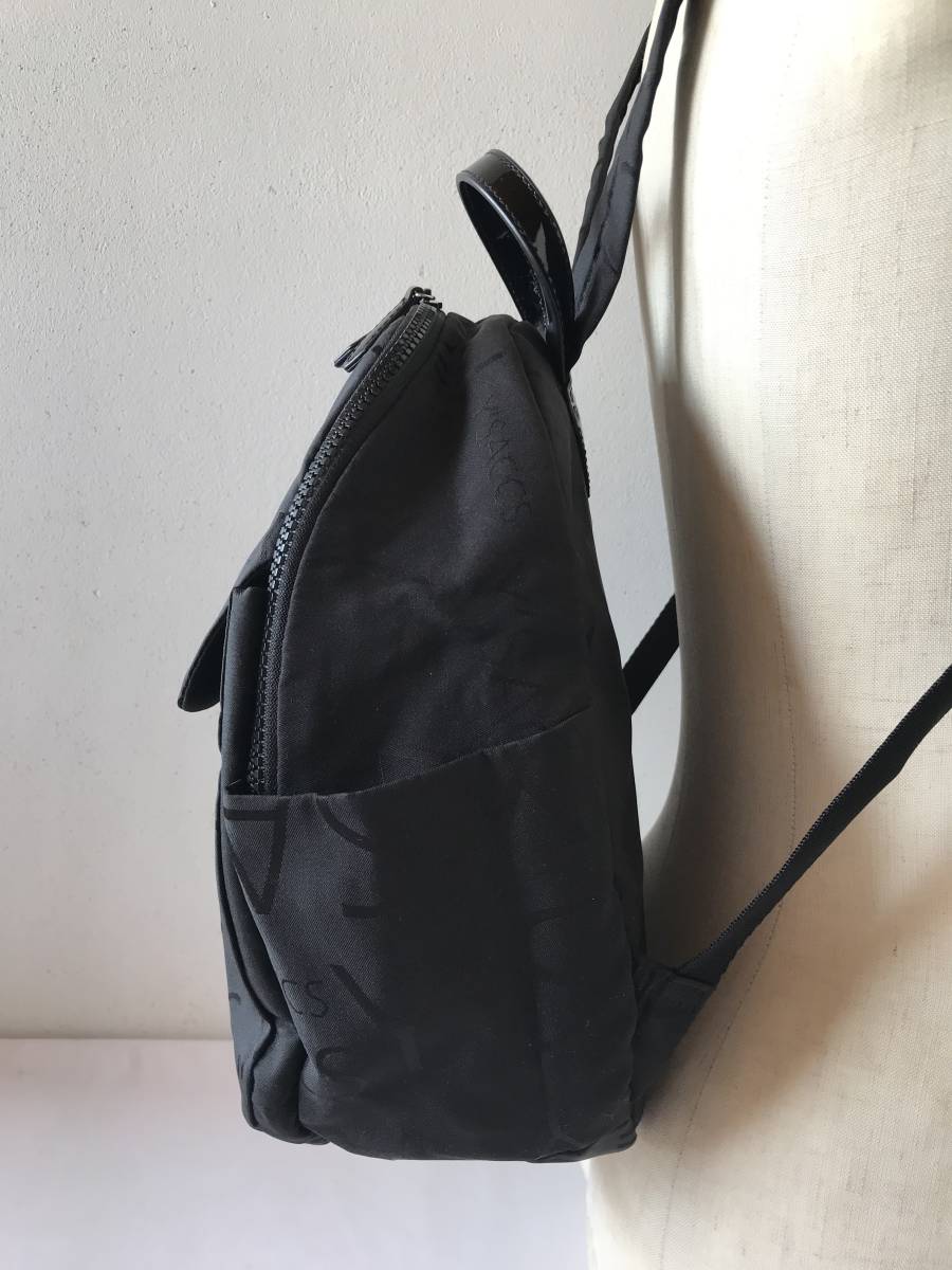  beautiful goods *Y\'SACCSi rucksack nylon monogram backpack black *