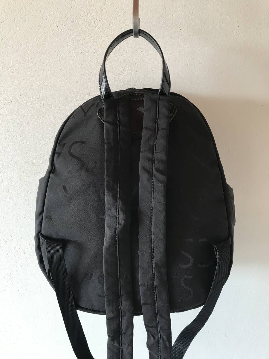  beautiful goods *Y\'SACCSi rucksack nylon monogram backpack black *