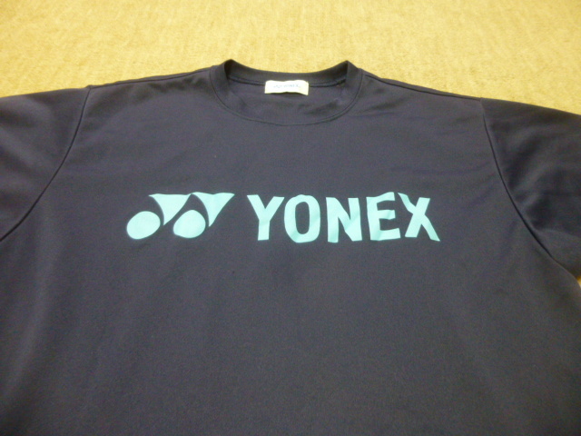 *YONEX* Yonex * short sleeves wear STRONG MIND navy size :M