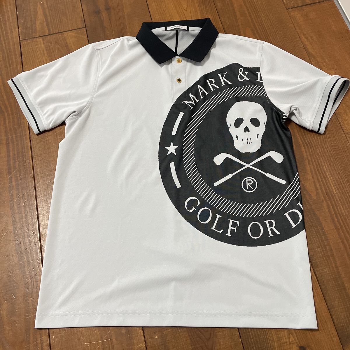 キムタク着用モデル 美品 MARK&LONA ポロシャツ 50 48 サークルロゴ