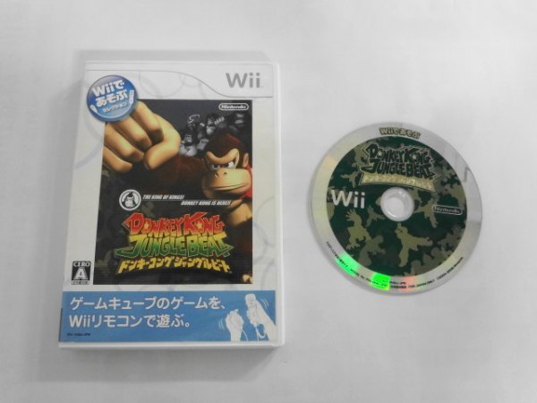 Wii21-212 任天堂 ニンテンドー Wii ドンキーコング ジャングルビート シリーズ レトロ ゲーム ソフト 使用感あり 取説なし