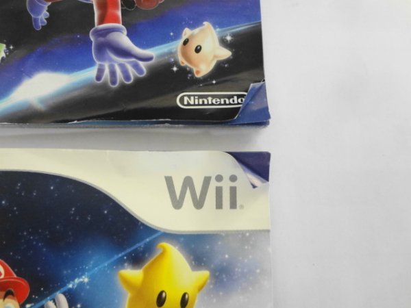 Wii21-264 任天堂 ニンテンドー Wii スーパーマリオギャラクシー 1 2 セット レトロ ゲーム ソフト 使用感あり
