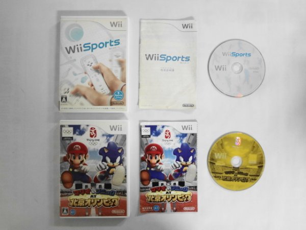 Wii21-300 任天堂 ニンテンドー Wii スポーツ マリオ&ソニック AT 北京オリンピック セット Sports レトロ ゲーム ソフト 使用感あり