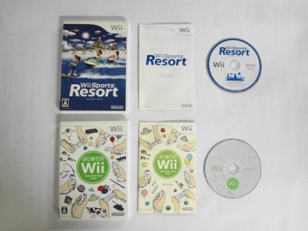 Wii21-304 任天堂 ニンテンドー Wii スポーツ リゾート ソフト単品 はじめてのWii セット レトロ ゲーム ソフト 使用感あり