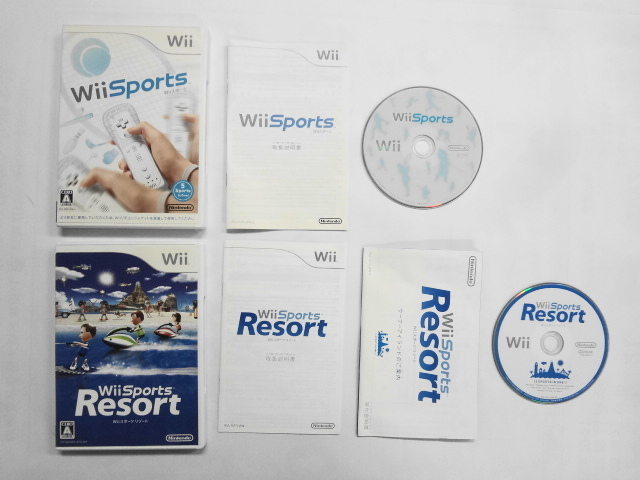 Wii21-318 任天堂 ニンテンドー Wii スポーツ リゾート ソフト単品 セット Sports レトロ ゲーム ソフト 使用感あり
