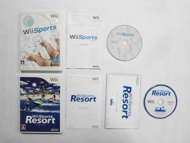 Wii21-319 任天堂 ニンテンドー Wii スポーツ リゾート ソフト単品 セット Sports レトロ ゲーム ソフト 使用感あり